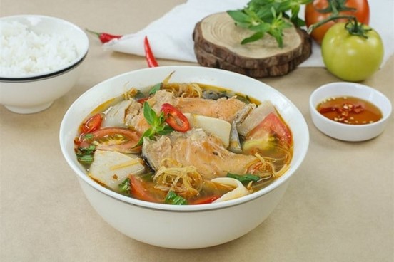 Canh chua cá hồi siêu ngon siêu bổ dưỡng