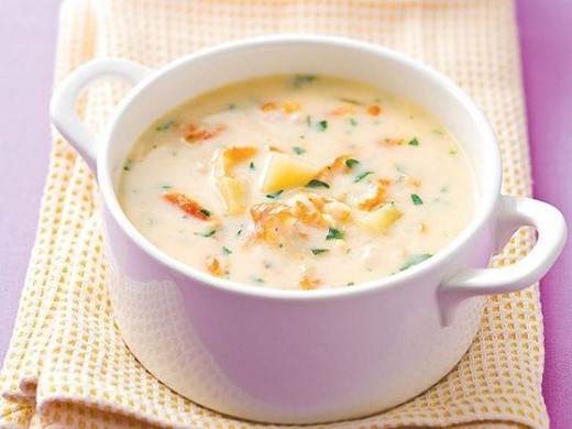 Cháo cá hồi phô mai