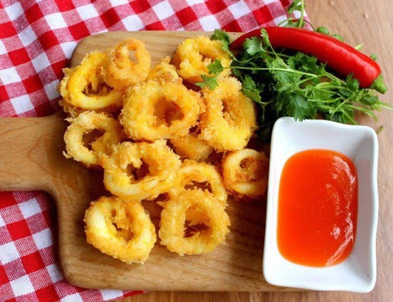 Mực lá làm gì ngon-Mực lá tẩm bột chiên