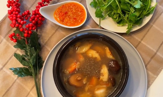 Súp bào ngư nấm đông cô