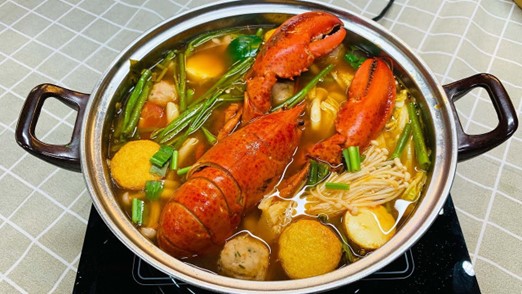 lẩu tôm hùm