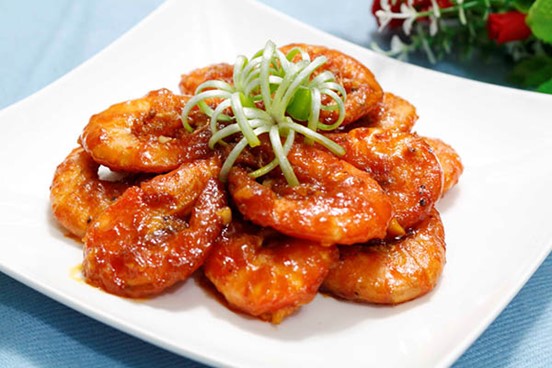 tôm sú sốt me